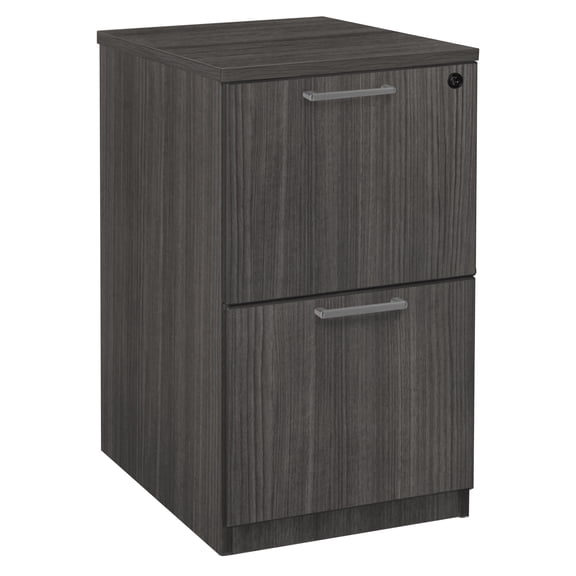 Legacy Deskside 2 Drawer File Cabinet- Ash Grey