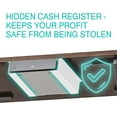 thumbnail image 3 of Skywin Cash Drawer Under Counter Mounting Brackets White- Heavy Duty Steel Mounting Brackets for Installation of 16" Cash Registers Drawer Under The Counter (1), 3 of 7