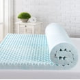 thumbnail image 2 of Zinus 3" Swirl Gel Cooling Memory Foam Mattress Topper, Twin, 2 of 9