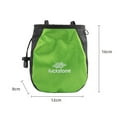 thumbnail image 2 of Yucurem Chalk Bag Adjustable Belt Storage Bag Tear Resistance for Fitness Mountaineering Essential (Green), 2 of 9