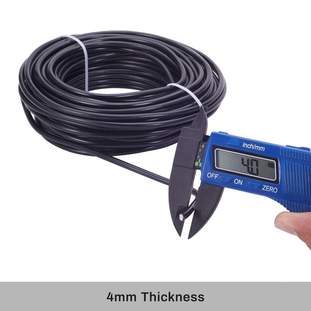 52 Feet 6 Gauge Aluminum Wire Black Craft Sculpting Bendable Wire for Bonsai Trees Floral Making Home Decors and Other Arts Crafts Making
