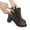 Brown, variant on POROPL Womens Boots Ankle Pointed Toe Side Zip Up Shoes,Boots for Women Size 4.5
