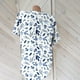 thumbnail image 5 of ICHUANYI Clearance Summer Tops For Women Short Sleeve Split Neck Flower Print Elegant Blouses With Chest Pocket(Blue, XL) ICHUANYI WER2023081106558, 5 of 7