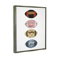 thumbnail image 3 of Stupell Industries Trendy Glam Footballs Patterned Chic Fashion Designs Graphic Art Luster Gray Floating Framed Canvas Print Wall Art, Design by Amelia Noyes, 3 of 5