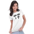 thumbnail image 4 of Funny Wait What Punctuation Joke Womens Fitted Plus Size Graphic Tee Brisco Brands 3X, 4 of 6