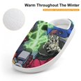 thumbnail image 4 of Ghostbusters Comic Kid's Cotton Slippers Winter Warm Soft Plush Slippers with Rubber Sole Non-Slip Indoor Outdoor Slip on Shoes Fluffy House Slippers For Boys Girls Teen, 4 of 8