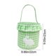 thumbnail image 3 of Decoración de Pascua Bolso con borlas de conejo • Bolsa de almacenamiento de tela a cuadros 22x23 cm • Azul Rosa Verde Púrpura • Regalo Organizador de Huevos Ligero y Resistente, 3 of 7