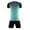 Black, variant on Yuncity Toddler Boys Outfit Short Sleeve Crew Neck Gradient Color Tops With Shorts 2 Pieces Set Summer Youth Sport Football Outdoor Daily Wear Kids Clothes Set Size 6-7 Years Black