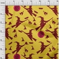 thumbnail image 3 of oneOone Tissu Popeline de Coton Jaune Matériel de Robe d'Halloween Tissu Imprimé Tissu au Mètre 56 Pouces de Large, 3 of 4