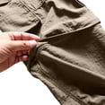 thumbnail image 6 of YABCSAZ Mens Convertible Cargo Pants Quick Dry Zip Off Legs 2 in 1 Hiking Pants Elastic Waist Multi Pocket Lightweight Outdoor Pants Camping Fishing Mountain Climbing Tactical Pants Trousers Travel, 6 of 9