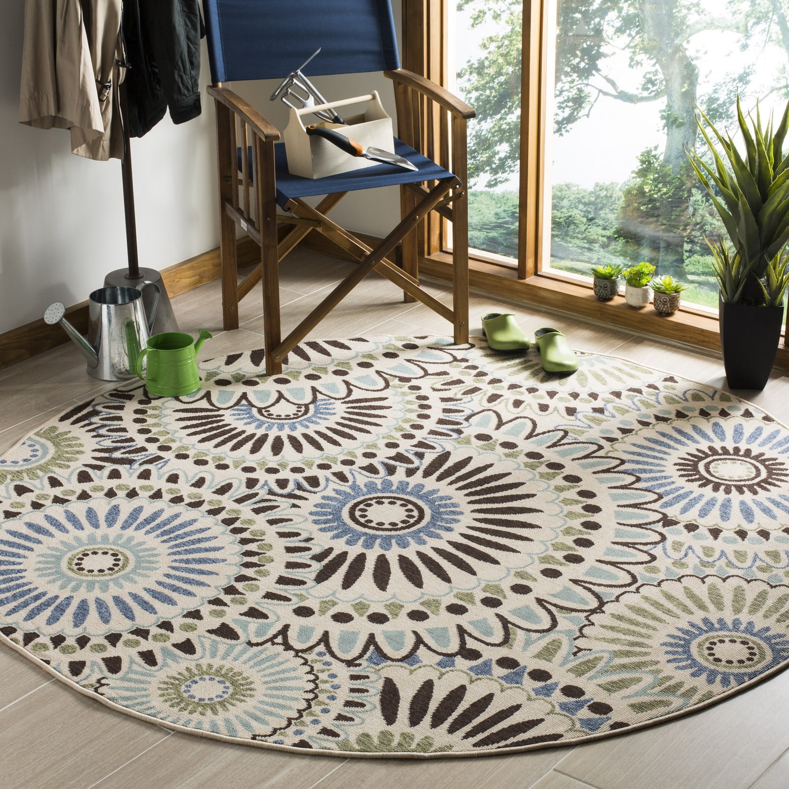 Veranda Petra Geometric Indoor Outdoor Area Rug Or Runner Walmart 
