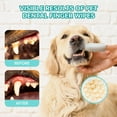 PITHER Dog Teeth Cleaning MMF7 Wipes, 50pcs Pet Dental Finger Wipes