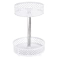 thumbnail image 1 of Organizador giratorio Lazy Susan con altura ajustable para armario de despensa (2 niveles, blanco), 1 of 7