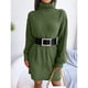 thumbnail image 5 of Vestido de Suéter Nikou de Manga Larga con Cuello Alto para Mujer Primavera Otoño Invierno 2022, 5 of 9