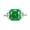 Green, variant on 8ct Zircon Eternity Wedding Rings for Women Cushion Cut 10*10mm Zircon Women Engagement Rings S925 Sterling Silver Rings for Women Stylish Hypoallergenic Personalized Promise Rings