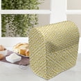 thumbnail image 4 of Greek Key Lounger Chair Bag, Yellow and White Tile Pattern with Twisted Lines in Squares Grunge Looking Maze, High Capacity Storage with Handle Container, Lounger Size, Yellow White, by Ambesonne, 4 of 5