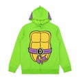 thumbnail image 5 of Teenage Mutant Ninja Turtles Donatello Long Sleeve Men's Green Cosplay Hoodie-Large, 5 of 8