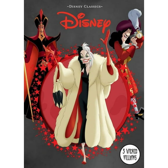 Disney Die-Cut Classics Disney Classics: 3 Wicked Villains, (Hardcover)