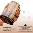 thumbnail image 6 of 400ml Thermal Glass Cup with Straw and Sealable Lid, Insulated Tumbler for Hot Tea, Iced Beverages, Home, Commute, Amber, 6 of 6