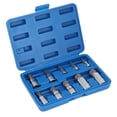 thumbnail image 1 of Tbest Bit Socket Set 10Pcs 12 Point Triple Square Splined M4-M18 1/4" 3/8" 1/2" Drive Repair Tool Kit, 1 of 8