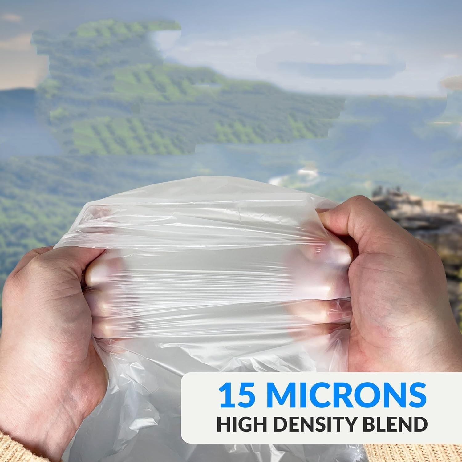 50 Gallon Trash Bags | 200 Count | Heavy Duty | Bulk | SuperValue | Clear Multi-Use Garbage Bags