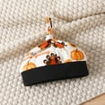 thumbnail image 6 of URMAGIC Baby Girl Halloween Clothes Set Long Sleeve Letter Tops Pumpkin Pants with Hat 3Pcs Fall Outfits, 6 of 9