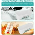 thumbnail image 3 of Haofy Large Chicken Feeder Trough with Clips Hanging Chicken Feeder Trough, Feeding Duck Goose Goat Sheep Dog for Livestock Feeding Container Waterer Bucket, 3 of 7