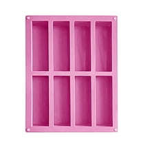 Rectangular Silicone Mold Bar | Non-Stick Reusable Baking Molds for Chocolate, Truffles, Bread, Energy Bars | Oven, Microwave, Freezer Safe | Food-Grade Flexible Material