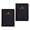 Black, variant on Passport Holder 2-Pack PU1eatherBlack for Business Travel Document Organizer