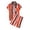 Red, variant on Mens 2 Piece Summer Vacation Outfit Set Striped Printed Short Sleeve Button Down Shirt And Casual Shorts Lightweight Breathable Beachwear For Daily Party Travel Black L