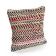 thumbnail image 6 of Ox Bay Nomad 18" x 18" Rainbow Chevron Striped Performance Blend Adult Decorative Throw Pillow Cover, 6 of 6