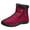 Red, variant on Willtoo Womens Winter Snow Boots Mid-Calf Waterproof Warm Lined Ankle Booties Side Zipper Non Slip Comfort Short Boots