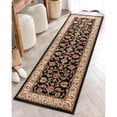thumbnail image 2 of Well Woven Barclay Sarouk Traditional Oriental Panel Black 2'7" x 9'6" Runner Rug, 2 of 8