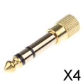 thumbnail image 1 of Adaptador de Audio Estéreo Macho de 2x6,35 Mm (1/4 Pulgada) a Hembra de 3,5 Mm (1/8 Pulgada) , 4 piezas, 1 of 7