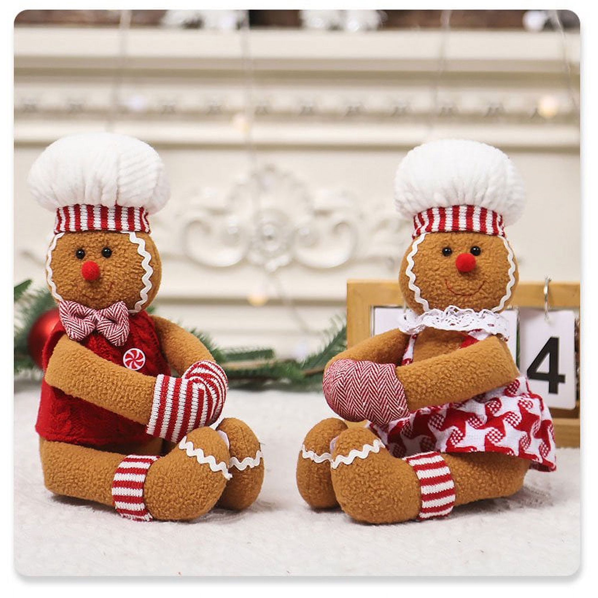 24 Ornements Arbre Noël En Bois - 12 Modèles Gnomes à Suspendre - Décorations Sapin Noël Festives
