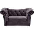 thumbnail image 3 of Dachshund Grey Velvet Pet Bed, 3 of 8