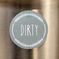 thumbnail image 4 of Luckyn Round Magnetic Fridge Sticker Clean Dirty Instruction Dishwasher Sticker, 4 of 7