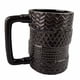 thumbnail image 3 of Taza de café de 380 ml apilable con diseño de neumático, estilo nórdico, de cerámica irregular, para el hogar y la cocina., 3 of 12