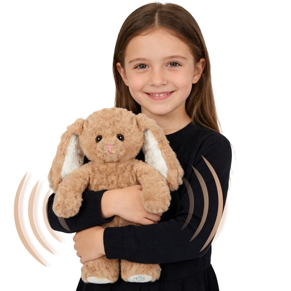 Jialie Birthday Gift Bunny Huggable Massager with Vibration, Rabbit Vibrating Massager for Neck Back, Relaxing, Animal Electric Massager, Gift for Women & Men & Children
