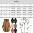thumbnail image 3 of Women's Plus Size Casual Color Block Plush Sweatshirt Hoodie Loose Blouse Warm Coat Size S, 3 of 5
