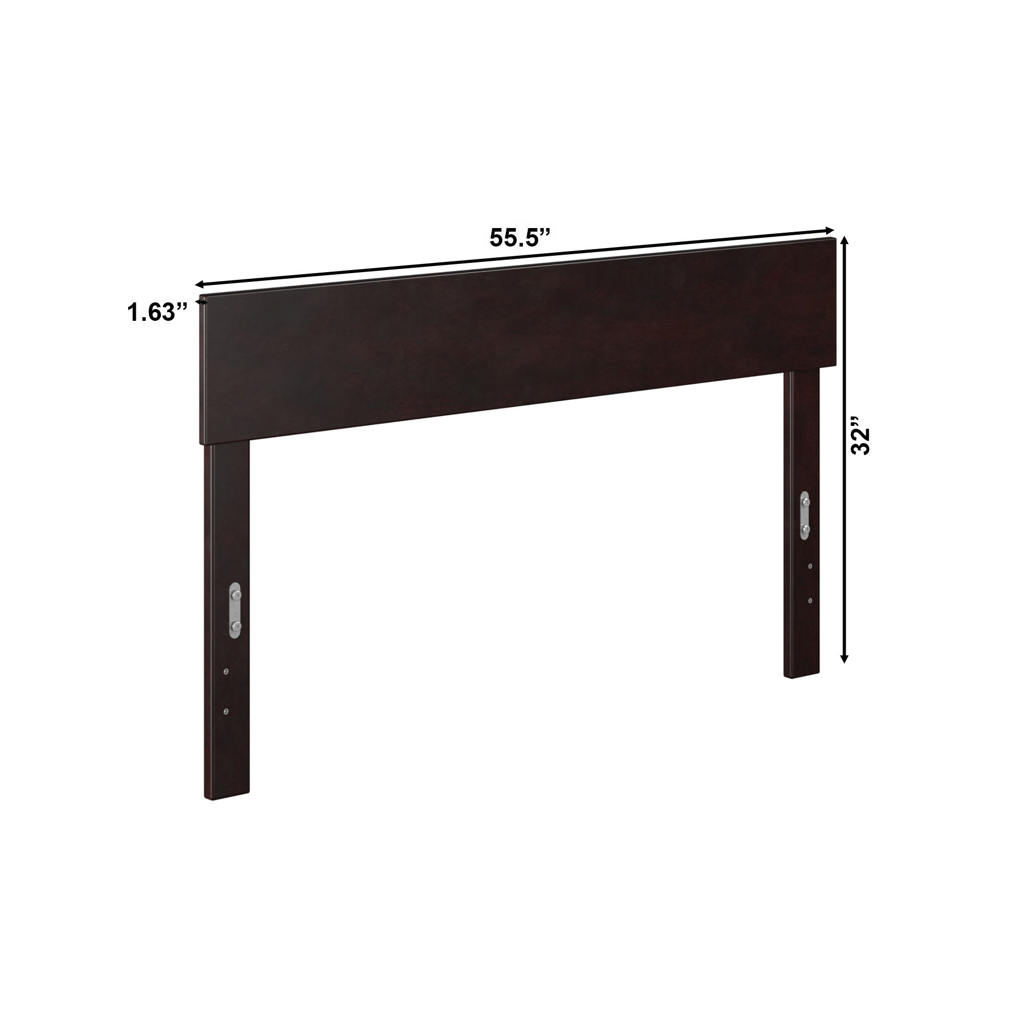AFI Boston Modern Wood Panel Headboard, Full, Espresso