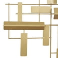 thumbnail image 6 of CosmoLiving by Cosmopolitan Gold Metal 3D Stripe Geometric Wall Decor, 6 of 15