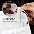 thumbnail image 3 of Retro Thanksgiving Oven Door Cover, Pilgrim Hat Pumpkin Pie Fall Leaf Cotton‑Blend Kitchen Stove Curtain, Self‑Adhesive Oven Curtain Skirt 30 x 25.2 Inch, 3 of 9