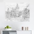 thumbnail image 1 of City Tapestry, Monochromatic Simple Design New York Skyline Statue of Liberty Print, Fabric Wall Hanging Decor for Bedroom Living Room Dorm, 2 Sizes, Charcoal Grey and White, by Ambesonne, 1 of 1