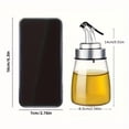 thumbnail image 3 of Botellas dispensadoras de aceite de vidrio, 2 uds., almacenamiento a prueba de fugas for aceite, vinagre y condimentos, perfectas for cocina, barbacoa, camping y picnics, 3 of 3