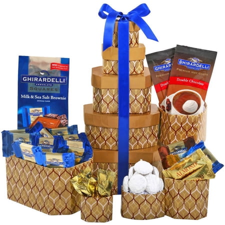 Alder Creek Gift Baskets Ghirardelli Chocolate Tower, 10 pc