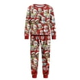 thumbnail image 5 of Family Christmas Pajamas Matching Sets 2025 – Red Long Sleeve Top and Pants with Santa Hat Cat and Snowman Print, Holiday Sleepwear Jammies for Couples, Men, Women, Xmas Matching Outfits, 5 of 5