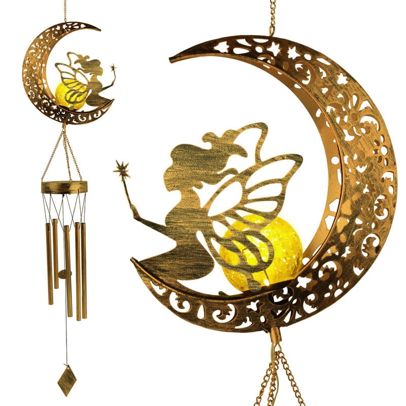 Elden Ring Shadow Of The Erdtree Estatua Colgante De Hada Y Luna Para Jardín - Decoración Exterior Resistente A Las Heladas Decoración Mágica Exterior Resistente