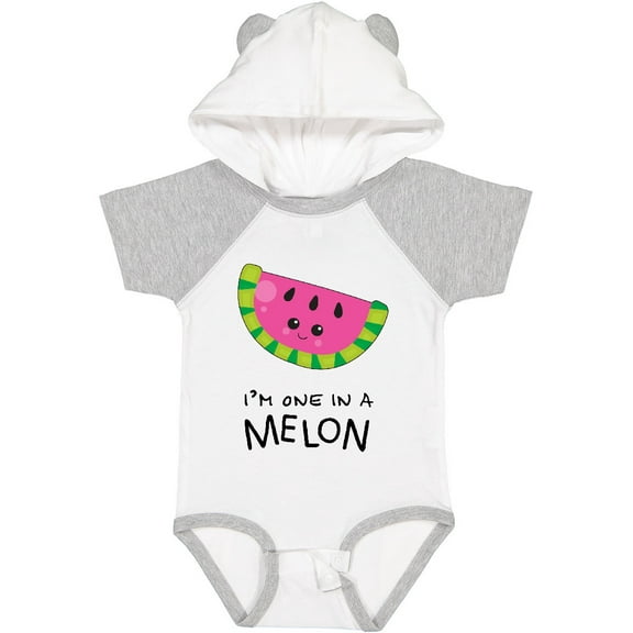Inktastic I'm One in a Melon Cute Smiling Watermelon Boys or Girls Baby Bodysuit