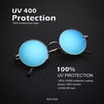 thumbnail image 3 of Gafas de sol redondas polarizadas retro KALIYADI Metal UV400 47 mm, 3 of 8